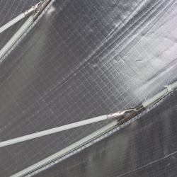 Quadralite Deep Space 105 silver parabolic umbrella